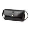  Dámska kožená crossbody kabelka Florence 72 čierna 20 x 10 x 6 cm