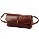  Dámska hnedá kožená crossbody kabelka Florence 72 20 x 10 x 6 cm