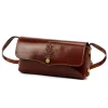  Dámska hnedá kožená crossbody kabelka Florence 72 20 x 10 x 6 cm