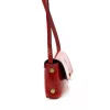  Dámska kožená crossbody kabelka Florence 72 červená 20 x 10 x 6 cm