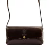  Dámska hnedá kožená crossbody kabelka Florence 72 20 x 10 x 6 cm