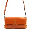  Dámska hnedá kožená crossbody kabelka Florence 72 20 x 10 x 6 cm