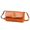  Dámska hnedá kožená crossbody kabelka Florence 72 20 x 10 x 6 cm