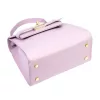  Dámska kožená kabelka Luka 19-17 MN pastelovo fialovej farby, crossbody 23 x 19 x 12,5 cm