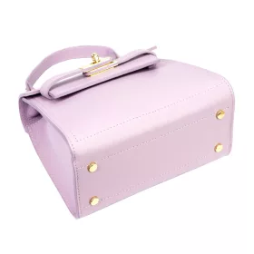    Dámska kožená kabelka Luka 19-17 MN pastelovo fialovej farby, crossbody 23 x 19 x 12,5 cm
