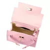  Dámska kožená kabelka Luka 19-17 MN ružová, crossbody 23 x 19 x 12,5 cm