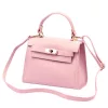  Dámska kožená kabelka Luka 19-17 MN ružová, crossbody 23 x 19 x 12,5 cm