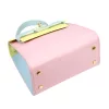  Dámska kožená kabelka Luka 19-17 MN viacfarebná s popruhom cez rameno 23 x 19 x 12,5 cm