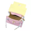  Dámska kožená kabelka Luka 19-17 MN viacfarebná s popruhom cez rameno 23 x 19 x 12,5 cm