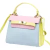  Dámska kožená kabelka Luka 19-17 MN so vzorom, crossbody 23 x 19 x 12,5 cm