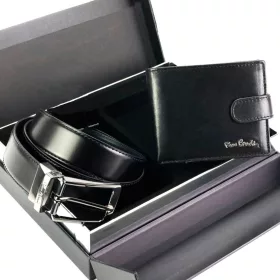 Pierre Cardin ZG-225 férfi marhabőr ajándék szett 120 cm