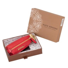 Mato Grosso 0750-404 piros marhabőr irattartó
