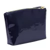  Dámska kozmetická taška Mato Grosso 001-32 z tmavomodrej lakovanej kože 18 x 11 x 4,5 cm