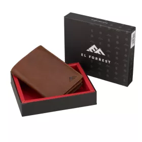   EL FORREST 914-26 konyak férfi bőr pénztárca 9 × 12 x 3 cm