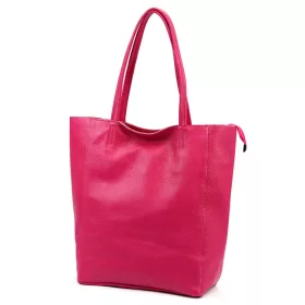    Dámska kožená kabelka cez rameno Luka 26-084 magenta, 40 x 37 x 13 cm