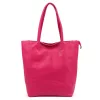  Dámska kožená kabelka cez rameno Luka 26-084 magenta, 40 x 37 x 13 cm