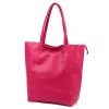  Dámska kožená kabelka cez rameno Luka 26-084 magenta, 40 x 37 x 13 cm