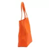  Dámska kožená kabelka cez rameno Luka 26-084 mandarínkovo oranžová, 40 x 37 x 13 cm