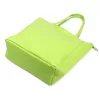  Dámska kožená kabelka cez rameno Luka 26-084 limetkovo zelená, shopper 40 x 37 x 13 cm