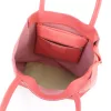  Dámska kožená kabelka cez rameno Luka 26-084 koralovo červená, shopper 40 x 37 x 13 cm