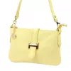 Luka 25-068  női bőr, pasztell sárga válltáska oldalpántal