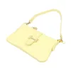 Luka 25-068  női bőr, pasztell sárga válltáska oldalpántal