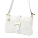 Luka 25-068 fehér női bőr válltáska oldalpánttal 25 x 16 x 5 cm