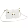 Luka 25-068 fehér női bőr válltáska oldalpánttal 25 x 16 x 5 cm