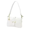 Luka 25-068 fehér női bőr válltáska oldalpánttal 25 x 16 x 5 cm