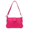 Luka 25-068 magenta női bőr válltáska oldalpánttal 25 x 16 x 5 cm