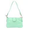 Luka 25-068 türkiz női bőr válltáska oldalpánttal 25 x 16 x 5 cm