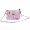 Luka 25-068 pasztell lila női bőr válltáska oldalpánttal 25 x 16 x 5 cm