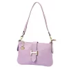 Luka 25-068 pasztell lila női bőr válltáska oldalpánttal 25 x 16 x 5 cm