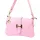 Luka 25-068 rózsaszín női bőr válltáska oldalpánttal 25 x 16 x 5 cm
