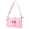 Luka 25-068 rózsaszín női bőr válltáska oldalpánttal 25 x 16 x 5 cm