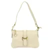 Luka 25-068 bézs női bőr válltáska oldalpánttal 25 x 16 x 5 cm