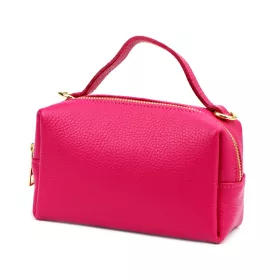    Dámska kožená kabelka Luka 26-085 magenta s bočným popruhom 21 x 11 x 7 cm
