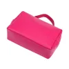  Dámska kožená kabelka Luka 26-085 magenta s bočným popruhom 21 x 11 x 7 cm