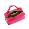  Dámska kožená kabelka Luka 26-085 magenta s bočným popruhom 21 x 11 x 7 cm