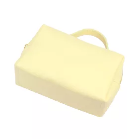    Dámska kožená kabelka Luka 26-085 pastelovo žltá s bočným popruhom 21 x 11 x 7 cm