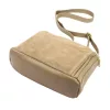  Dámska kožená crossbody kabelka Luka 26-008 v béžovej farbe 28 x 20 x 10 cm