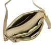  Dámska kožená crossbody kabelka Luka 26-008 v béžovej farbe 28 x 20 x 10 cm