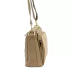  Dámska kožená crossbody kabelka Luka 26-008 v béžovej farbe 28 x 20 x 10 cm