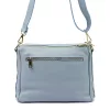  Dámska kožená crossbody kabelka Luka 26-008 v svetlomodrej farbe 28 x 20 x 10 cm