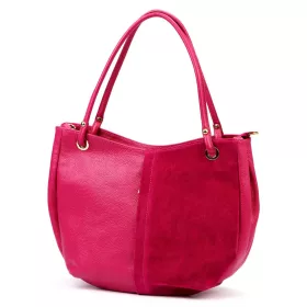    Dámska kožená kabelka cez rameno Luka 26-089 magenta 42 x 31 x 16 cm