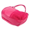  Dámska kožená kabelka cez rameno Luka 26-089 magenta 42 x 31 x 16 cm