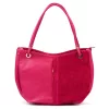  Dámska kožená kabelka cez rameno Luka 26-089 magenta 42 x 31 x 16 cm