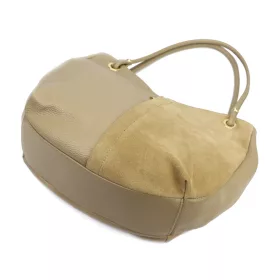    Dámska kožená kabelka cez rameno Luka 26-089 v béžovej farbe 42 x 31 x 16 cm