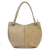  Dámska kožená kabelka cez rameno Luka 26-089 v béžovej farbe 42 x 31 x 16 cm
