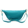 Luka 26-090 DOLLARO türkiz női bőr kézitáska 33 x 15 x 11 cm